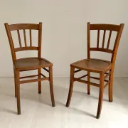 Pair of vintage Thonet style chairs