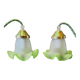 Duo de lampes baladeuses tulipes vertes