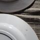 Ste Amandinoise Louis XV iron earth blue green dinner plates