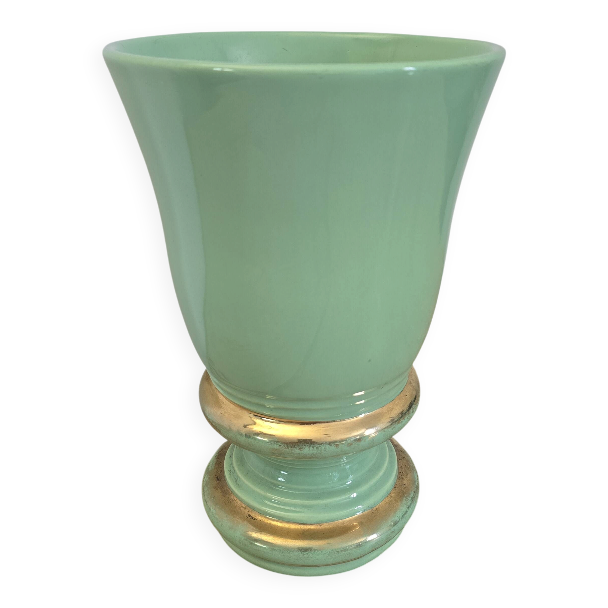 Vase vert céramique Saint Clément