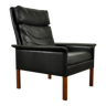 Leather armchair, high model d500 by Hans Olsen for CS Møbler Glostrup Denmark 1960s