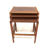 Scandinavian teak nesting tables Möbel-Ikea Sweden, 1960