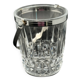 Ice bucket with silver handle, Arques crystal