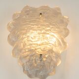 Crystal Glass Sputnik Wall Light by Peill & Putzler, Germany