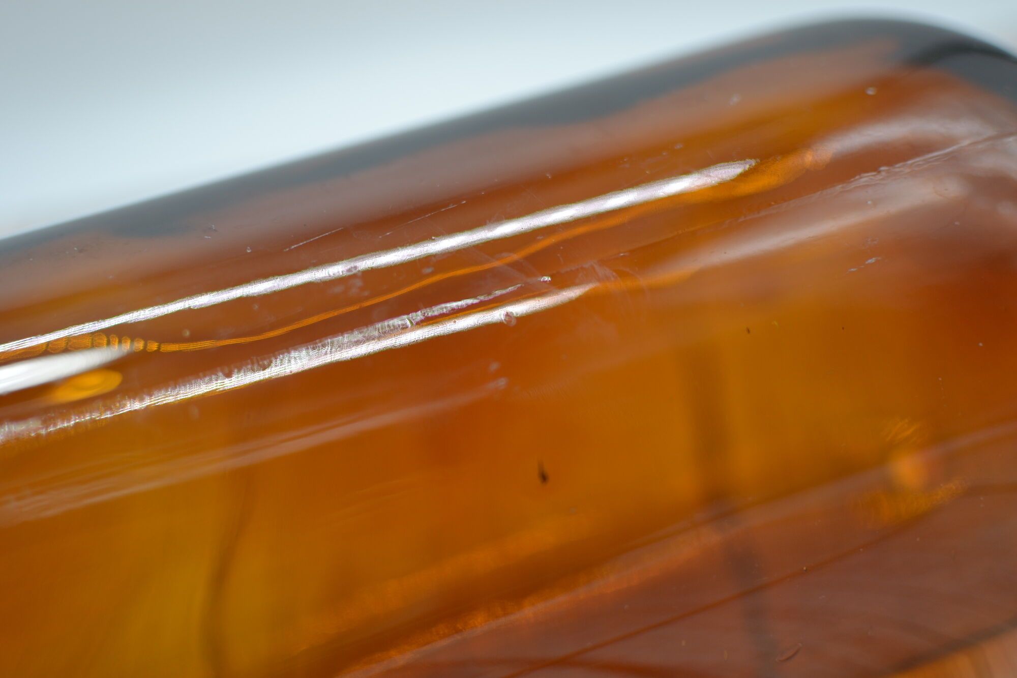 Old bottle amber glass pharmacy large capacity 2 liters