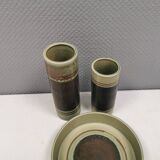 Trio of ceramics, consisting of two vases and a bowl/dish