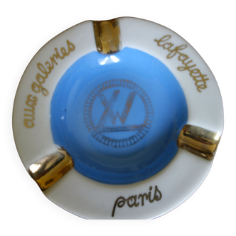Porcelain ashtray Galerie Lafayette