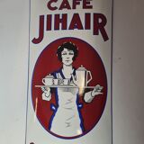 Coffee enamelled plate Jihair