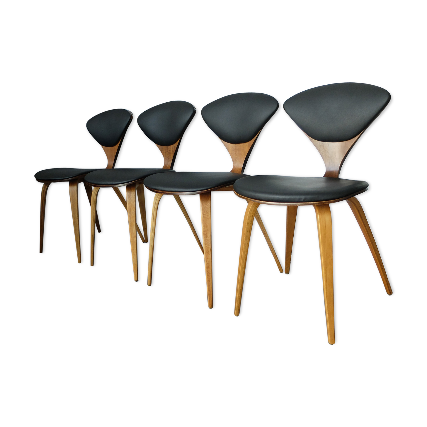 Chairs plywood teak of Norman Cherner, Plycraft, USA, lot 4