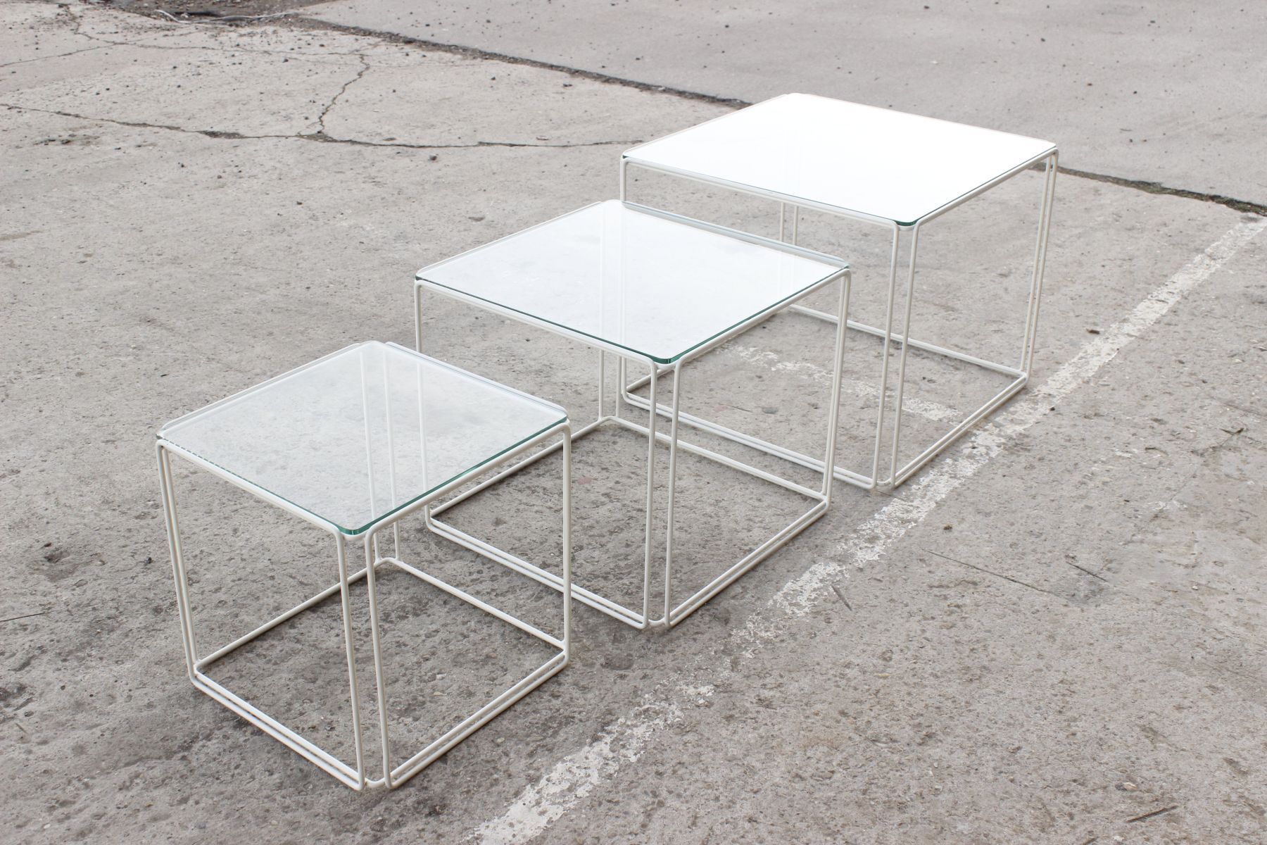 Pull out tables by Max Sauze published by Isocèle, France 1970