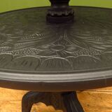 Porte plantes en noir antique
