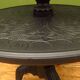 Antique black painted tiered stand
