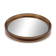 Vintage Round Smoked Brown Acrylic Mirror from Gilac, France, 1970s
