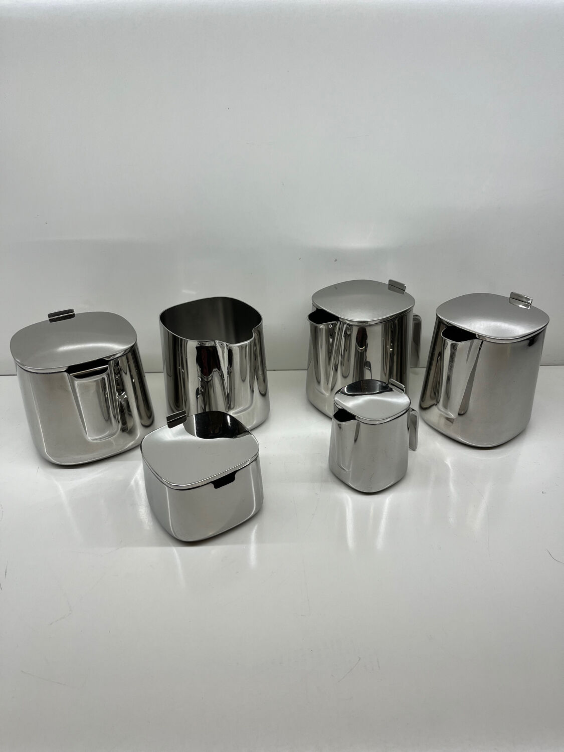 Alessi – Tea & coffee service – Kristiina Lassus – Complete set – In