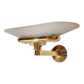 Jill Wall Light – Italian Design Arteluce 1980 – Brass & Opaline Glass