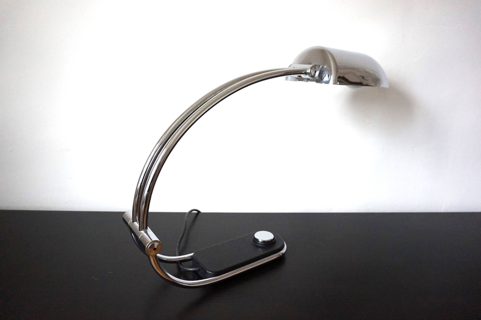 Hillebrand chrome table lamp by Egon Hillebrand