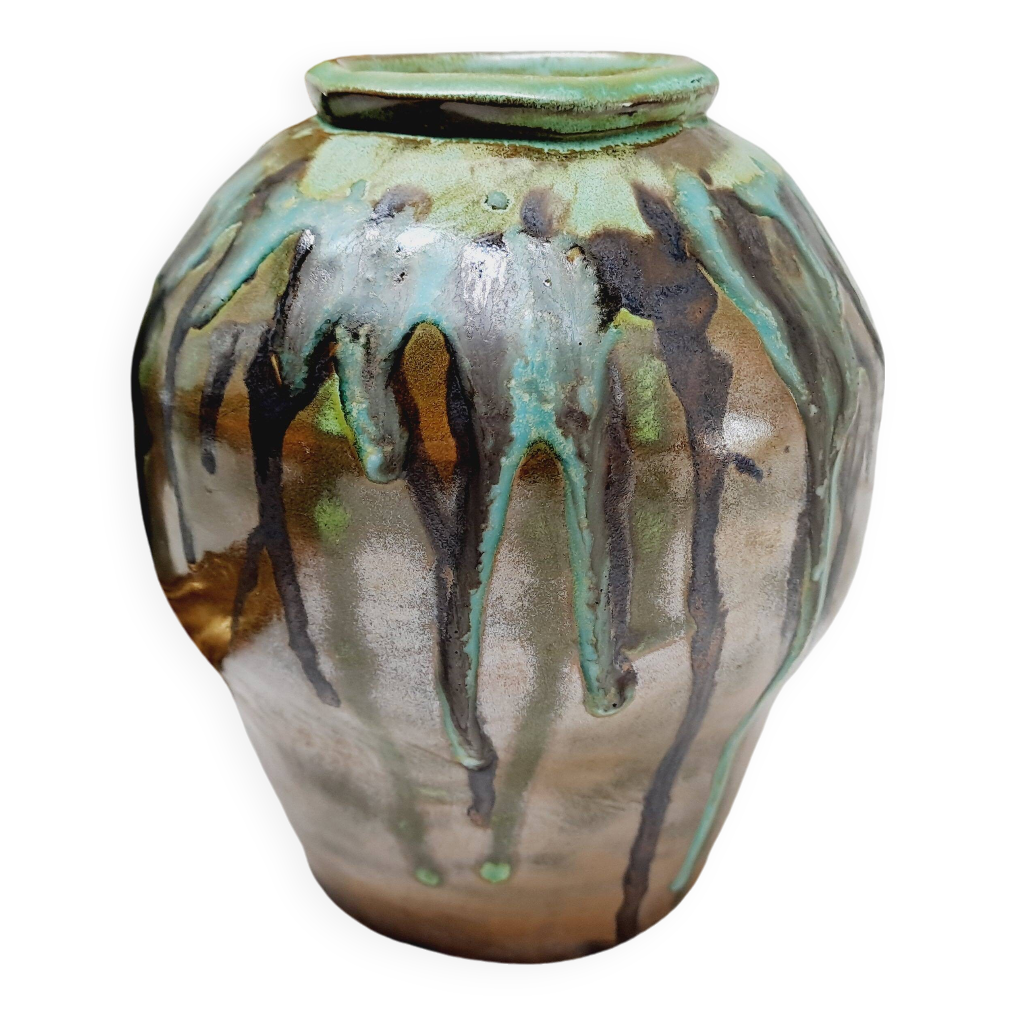 Glazed ceramic vase