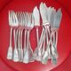 9 knives and 9 fish whips, silver metal, shell model