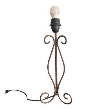 Lampe de Table Style fer Forgé Volutes Rustique Néoclassique Chic Art Déco