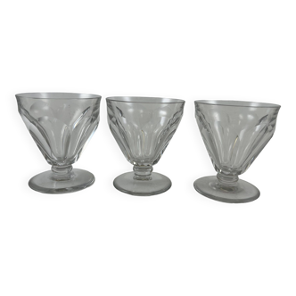 3 verres à vin baccarat talleyrand