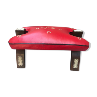 Tabouret selle de chameau vintage