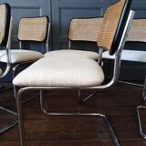 6 chairs cesca Marcel Breuer 1970