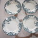 Set de 8 assiettes marie louise en faience de st Amand