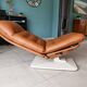Vintage Lounge Chair & Ottoman "Origlia" – Tawny Leather & Pirelli Straps