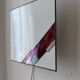 Architectural stained glass wall lamp with textured glass