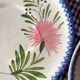 6 vintage Charolles dessert plates with hand-painted floral decor