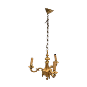 Lustre en bronze doré