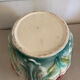 Large antique cache-pot in art nouveau majolica.