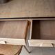 antique light wood Scandinavian desk