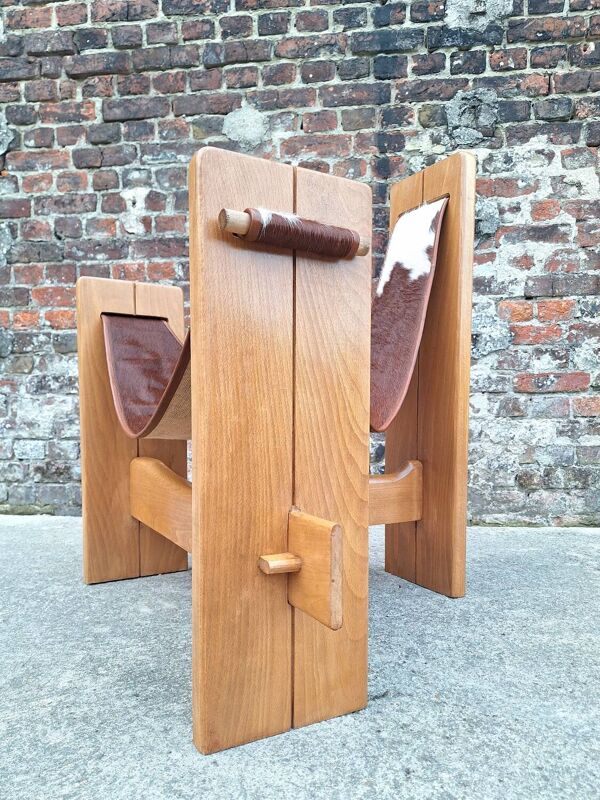 Fauteuil tripode vintage, siège design