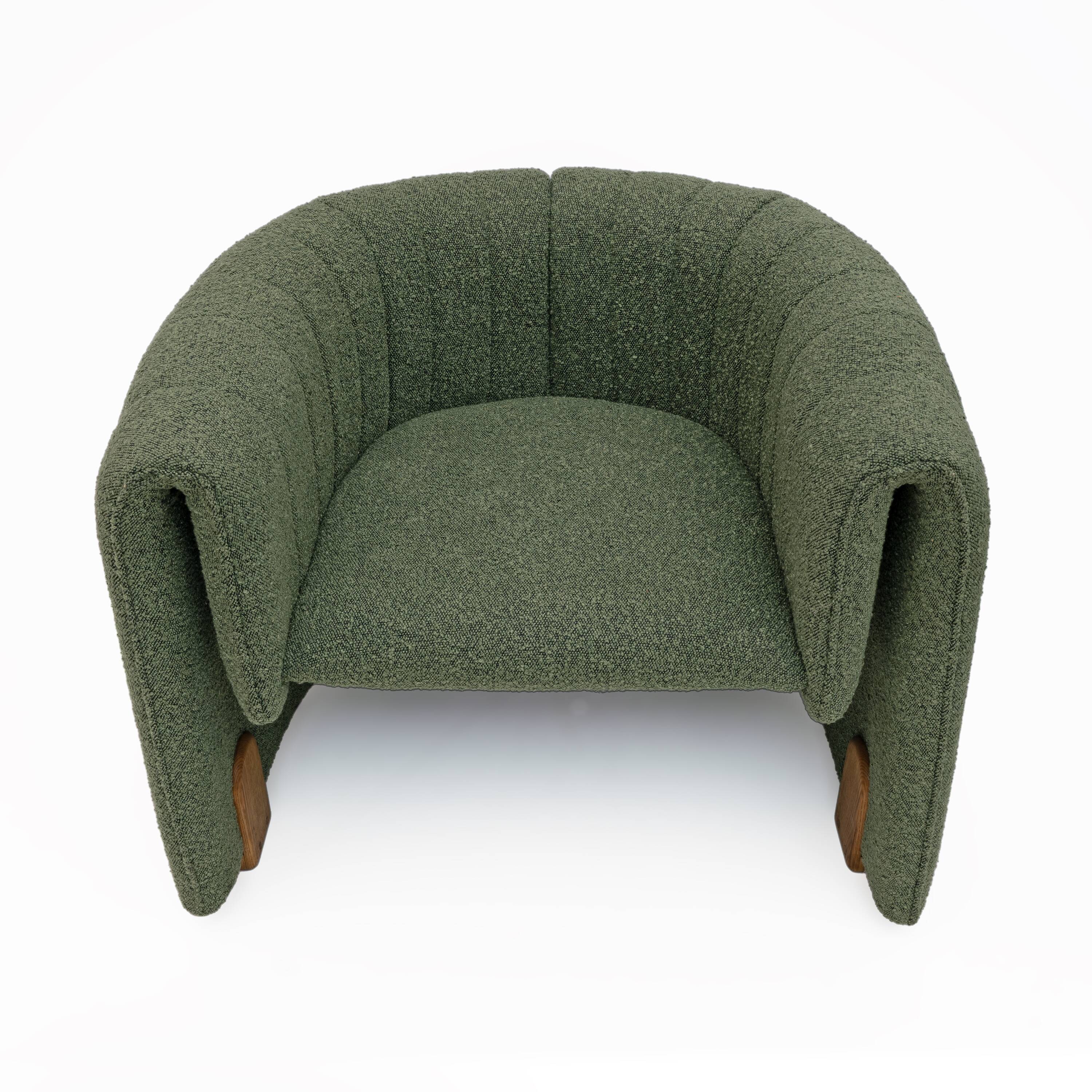 Pair of Italian Design Bouclè Armchairs
