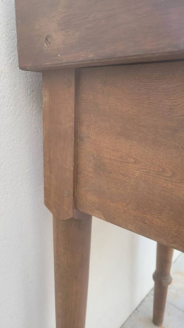 Billot de Boucher table de préparation en bois ancien