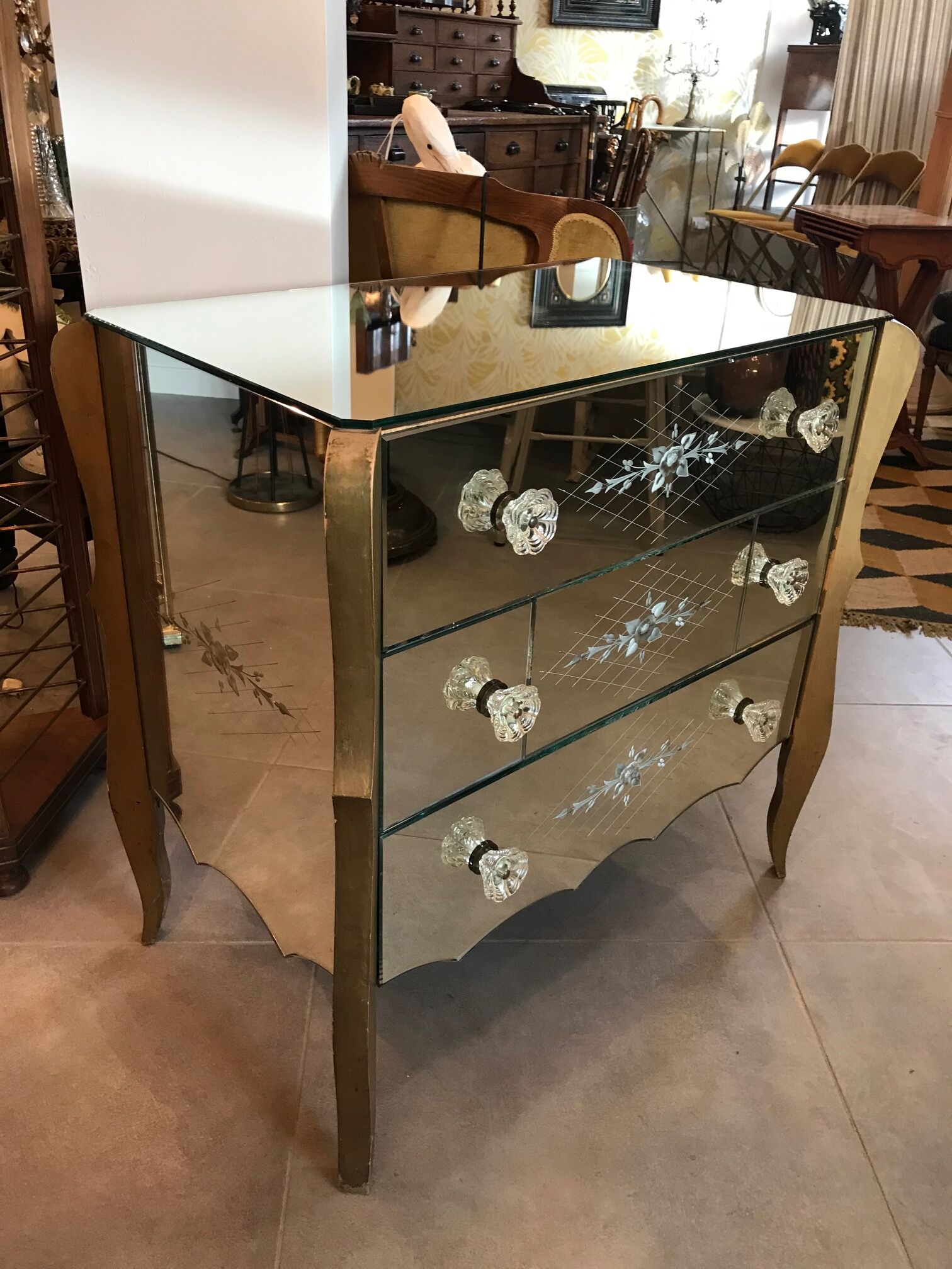 Beautiful Venetian mirror dresser