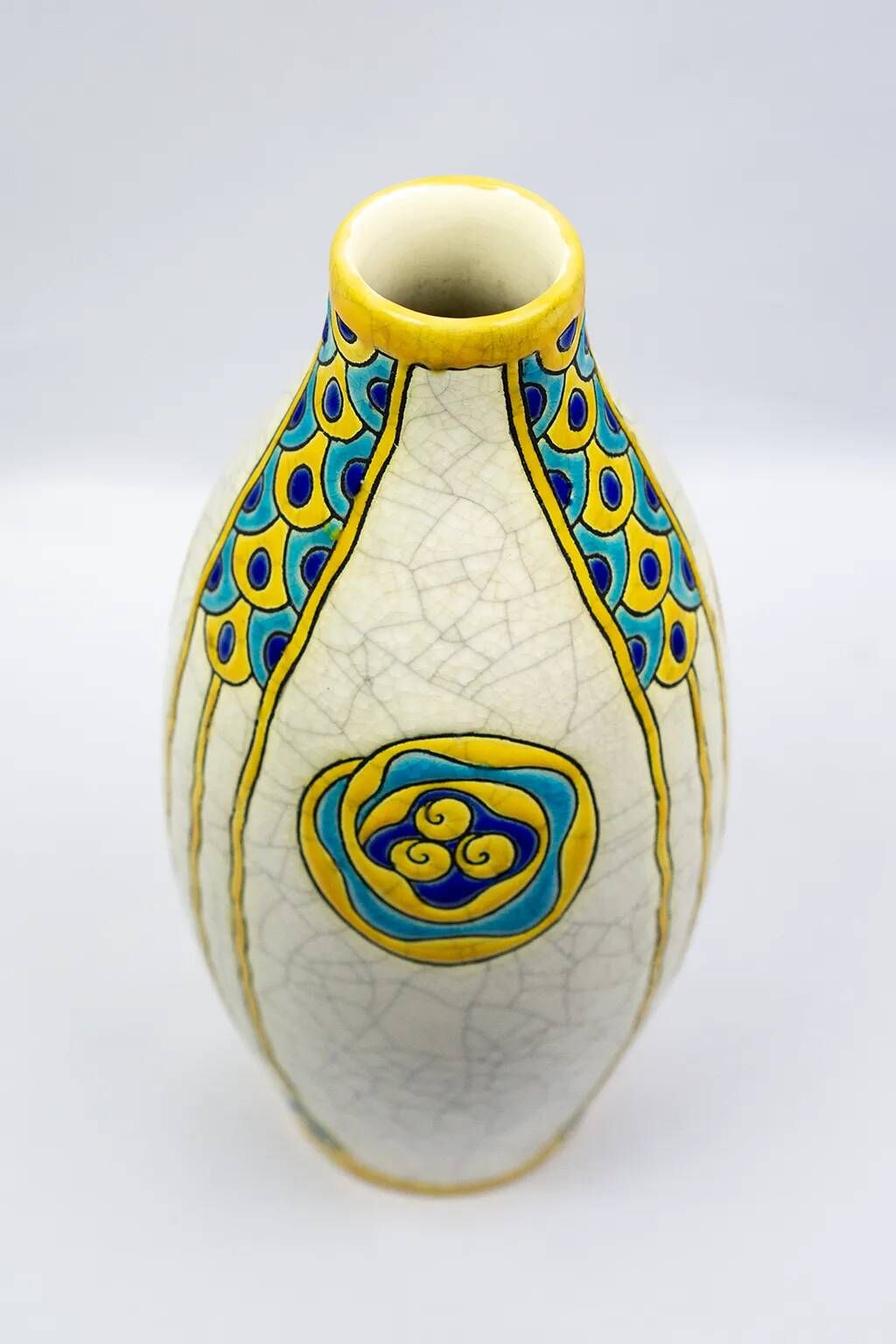 Art Deco vase by Charles Catteau - Boch Frères Kéramis, decoration 751 from 1923