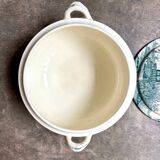 Grande soupière Salins en terre de fer, service "Delft"