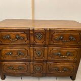 18th style chest of drawers in walnut