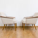 Pair of mid-century armchairs