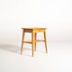 Scandinavian Birch Bedside Table, 1950s
