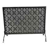 Wrought iron fire screen, France