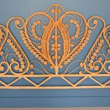 Peacock headboard rattan