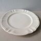 Round dish Digoin Sarreguemines, ivory
