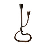 Wrought iron candle holder