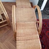 Old pair of deckchairs. 1960.