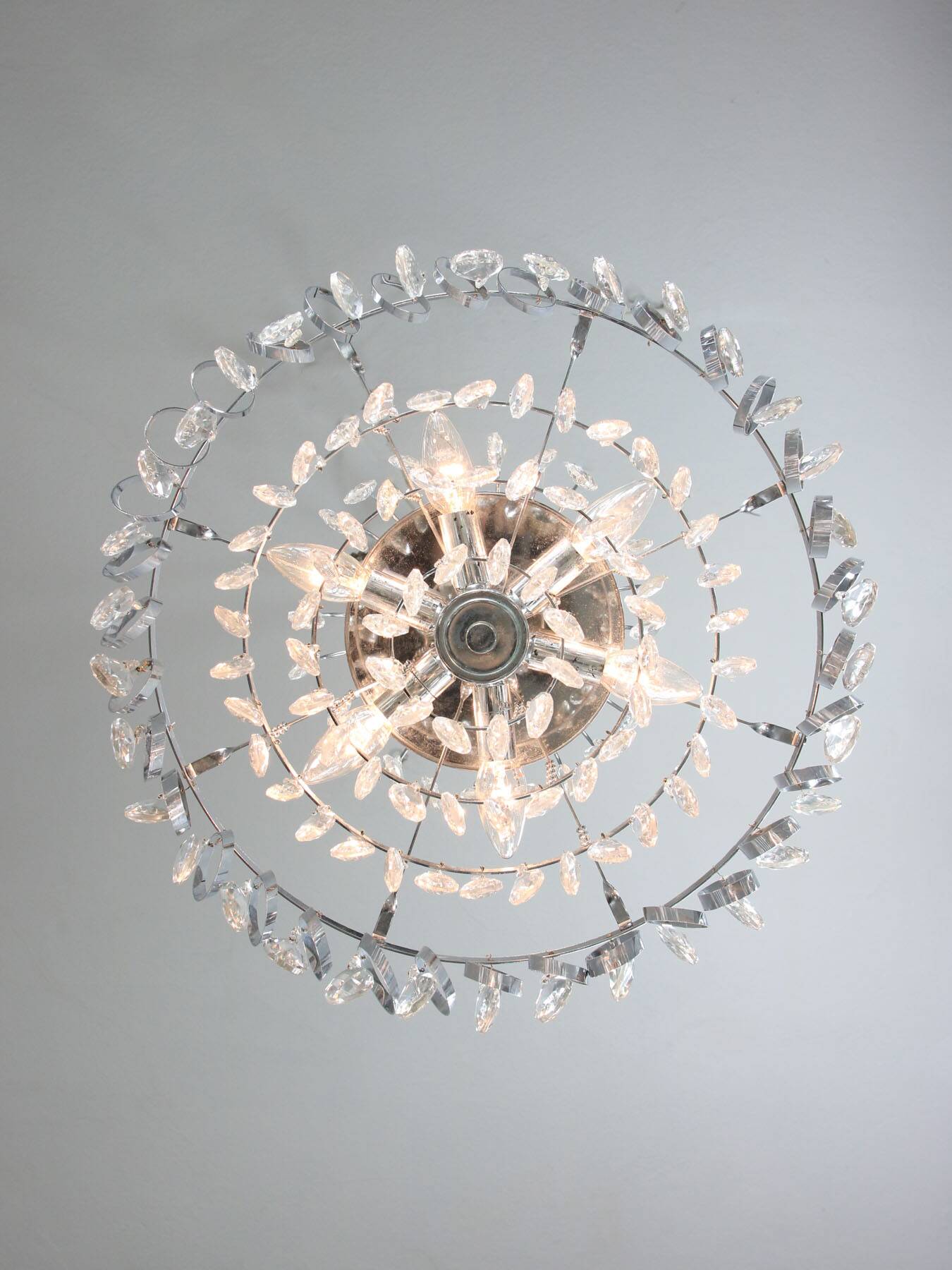 A pair of Vintage Viennese Crystal Chandeliers, 70s