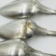 Lot of 6 Silver-Plated Metal Soup Spoons Wiskemann