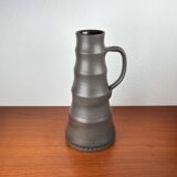 Footed vase in studio pottery from German mid-century by Petra Töpferei, 1960s.